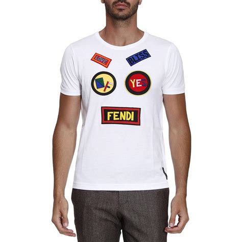 fendi white t shirt mens|fendi t shirt size guide.